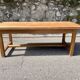 Table de ferme bois brut 200 cm