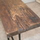Metal wood console