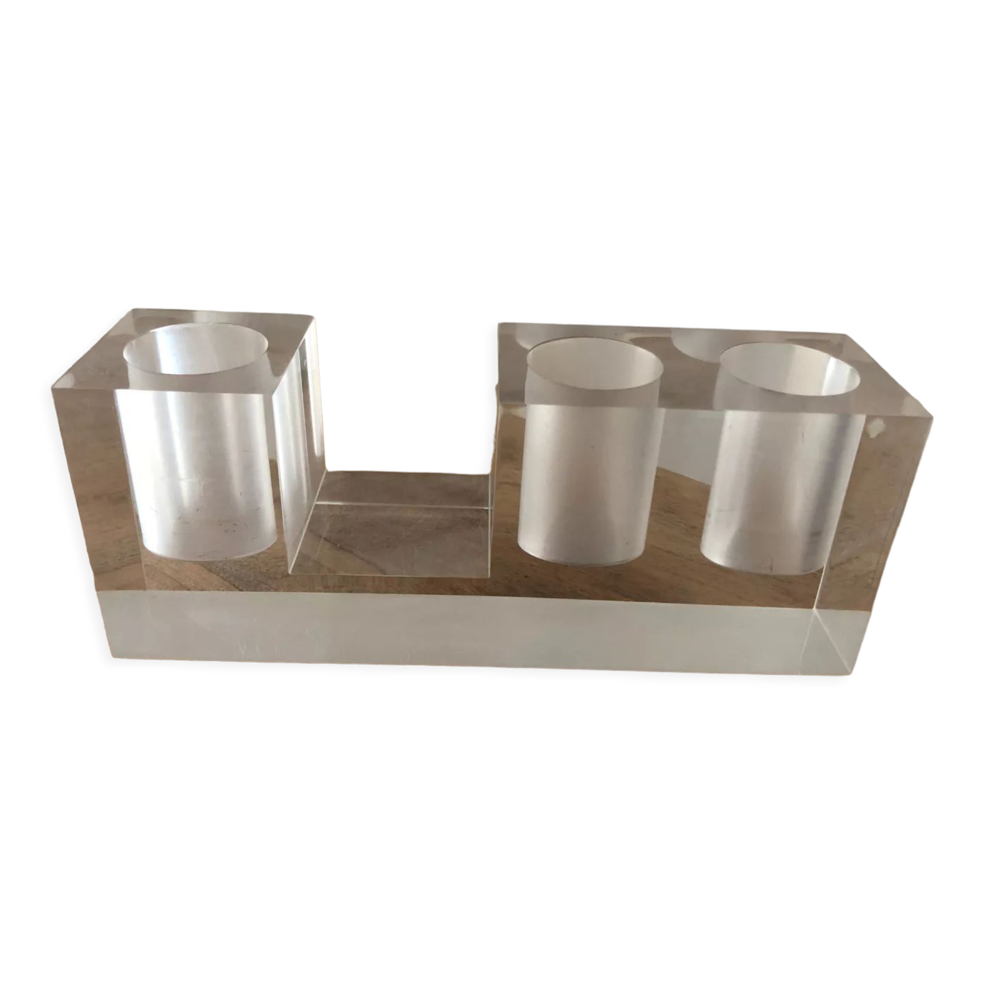 Vintage plexiglass pencil/pen holder