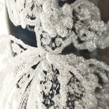 Hand-carved glass jug. France, 1950s.