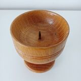 Set of 3 Scandinavian wooden candle holders