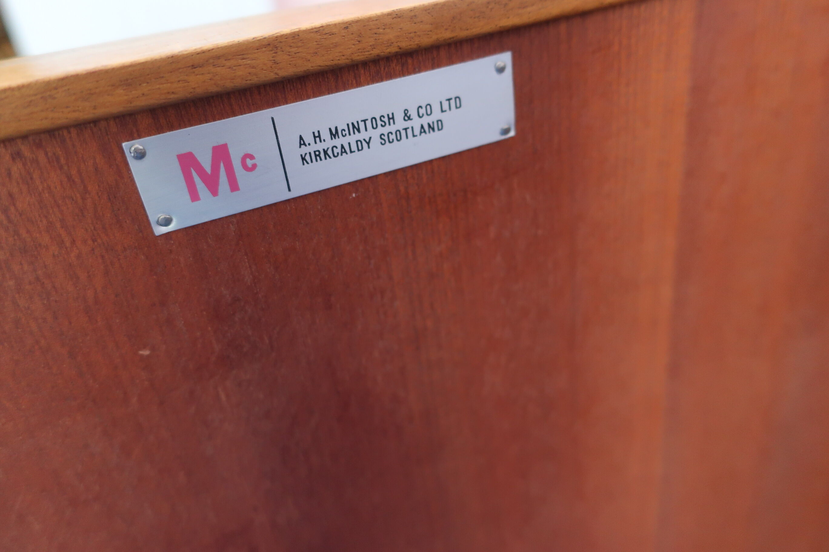 Enfilade Mcintosh en teck des années 60