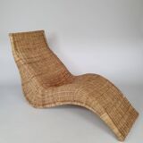 Karlskrona rattan lounge chair by Karl Malmvall for Ikea