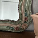 Antique mirror with roses