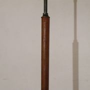 Scandinavian floor lamp in teak and brass from the 1960s.