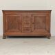 Antique solid wood workbench, dough cabinet from the 18th century.