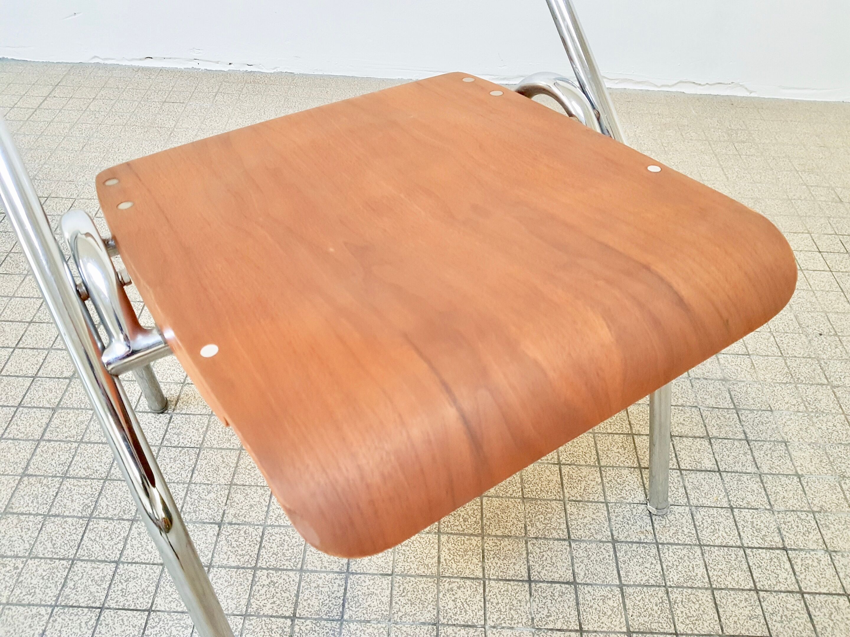 Mauser folding chairs by Erich Schelling midcentury design