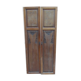 Art deco wood cabinet doors