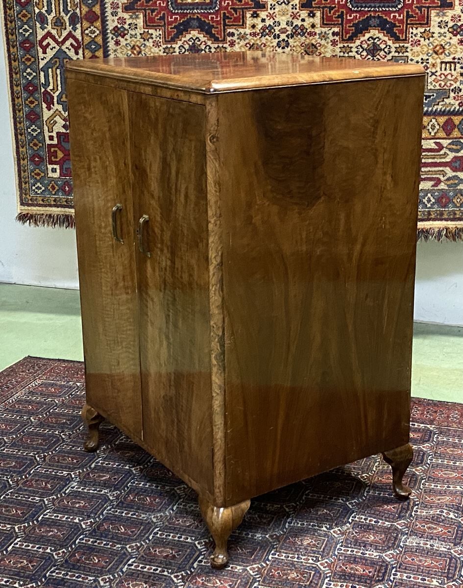 English art deco walnut buffet - 1930s