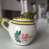 Henriot Quimper coffee service 8 cups/saucers, coffee pot, sugar bowl, jug.