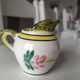 Henriot Quimper coffee service 8 cups/saucers, coffee pot, sugar bowl, jug.