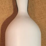 Vase luc Vallauris in white and black ceramic