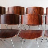 Set of 8 dining chairs by Nanna Ditzel