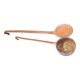 Set of a copper ladle and skimmer.