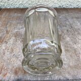 Vase ancien verre moulé made in France années 70