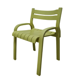 Ensemble de 4 chaises de salle à manger en contreplaqué courbé, années 1960