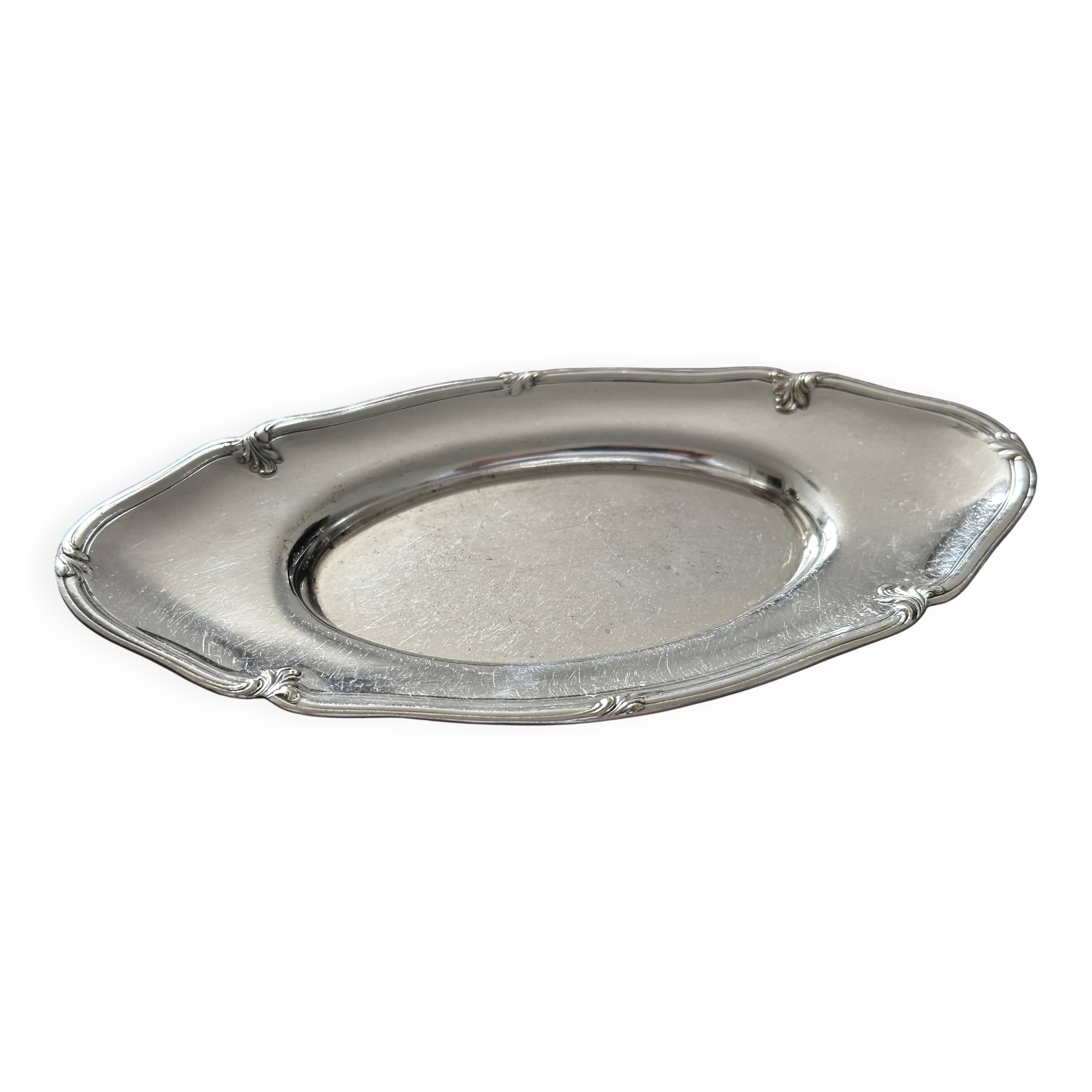 Small Silver-Plated Metal Hors d'oeuvre Dish HOKA 16 cm / 8 cm
