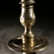 17th-century French brass candlestick – circa 1690