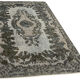 Tapis contemporain oriental des années 1970 168 cm x 260 cm tapis gris fait à la main