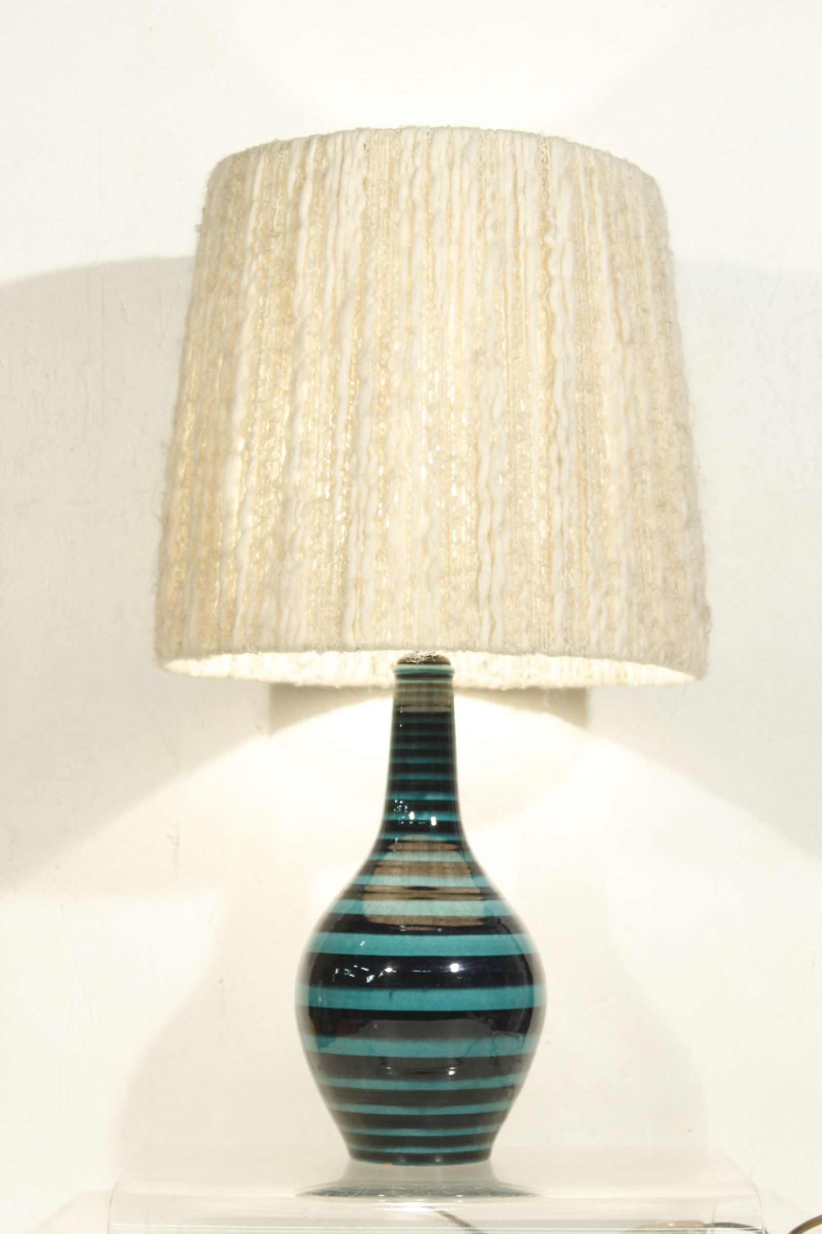 Ceramic lamp base from the Müller workshops in Lucerne Switzerland 1950s