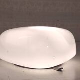 Ceiling light, square wall lamp in opaline, mid-20th century.