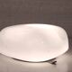 Ceiling light, square wall lamp in opaline, mid-20th century.