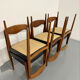 Lot of 6 chairs model 71 Scandinavian design Niels Otto Møller teak an60