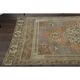 Vintage Turkish Oushak Handmade Wool Cotton Orange Runner Rug 129x290