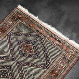 Vintage Hand-Woven Oriental Shiraz Rug, 1960s