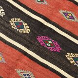 Vintage Wool Kilim Rug, 178x274 Cm