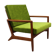Fauteuil vintage danoise en teck, années 1970
