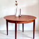 Vintage round dining table 1960s teak Lübke