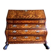 Petit secrétaire en commode hollandais du XVIIIe siècle