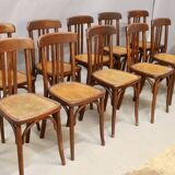 Set of 11 bistro chairs