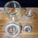 Duo glass candy boxes