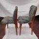 Paire de chaise moumoute vintage