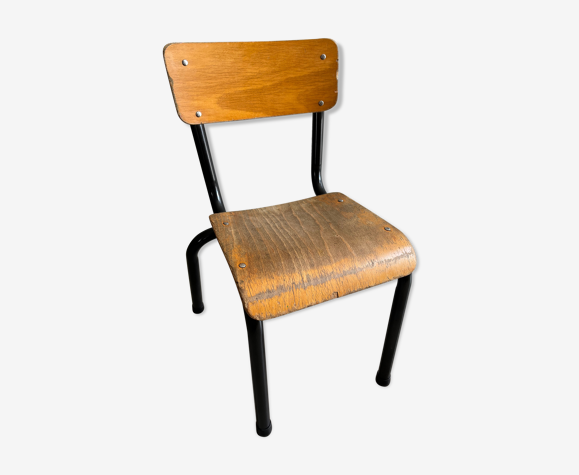 Chaise d'écolier vintage