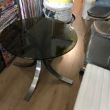 Table d'appoint en verre Osvaldo Borsani édition Tecno