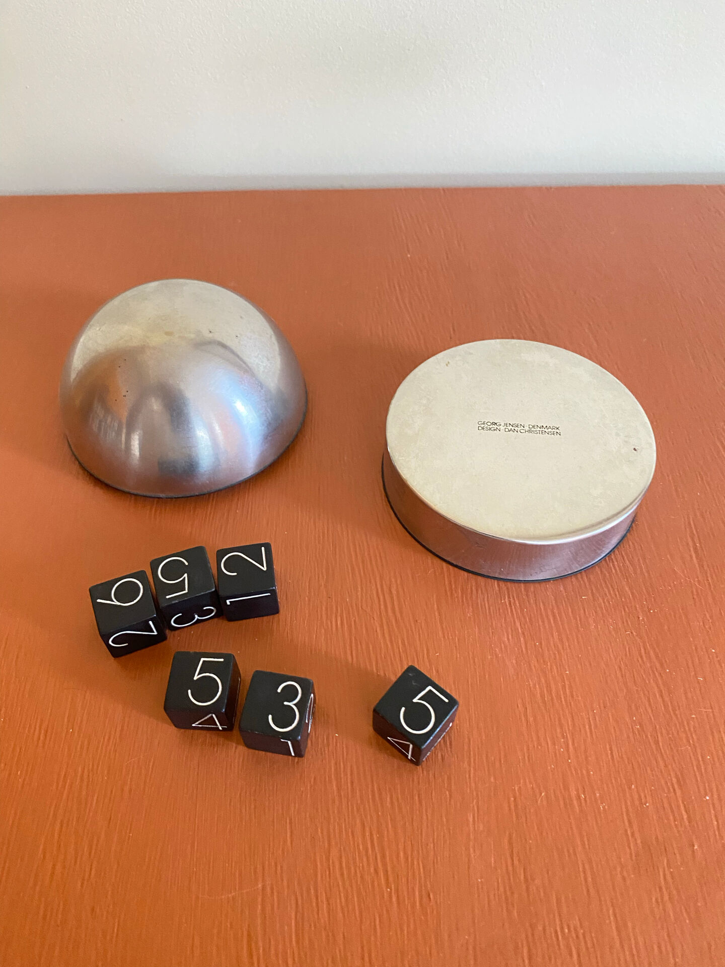 Georg Jensen dice game set