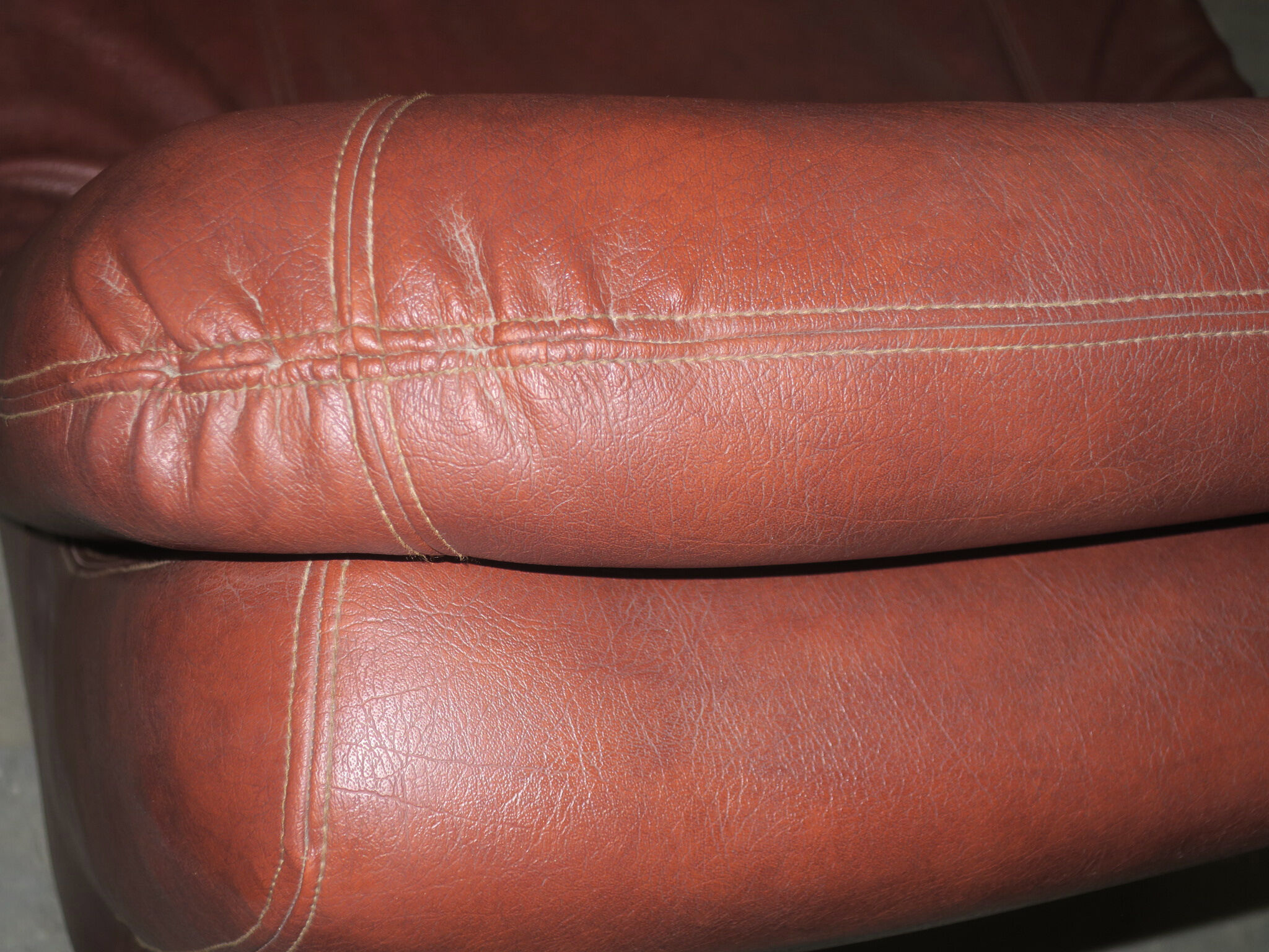 Pair of Mid-Century Leather Modular Lounge Chairs, 1970