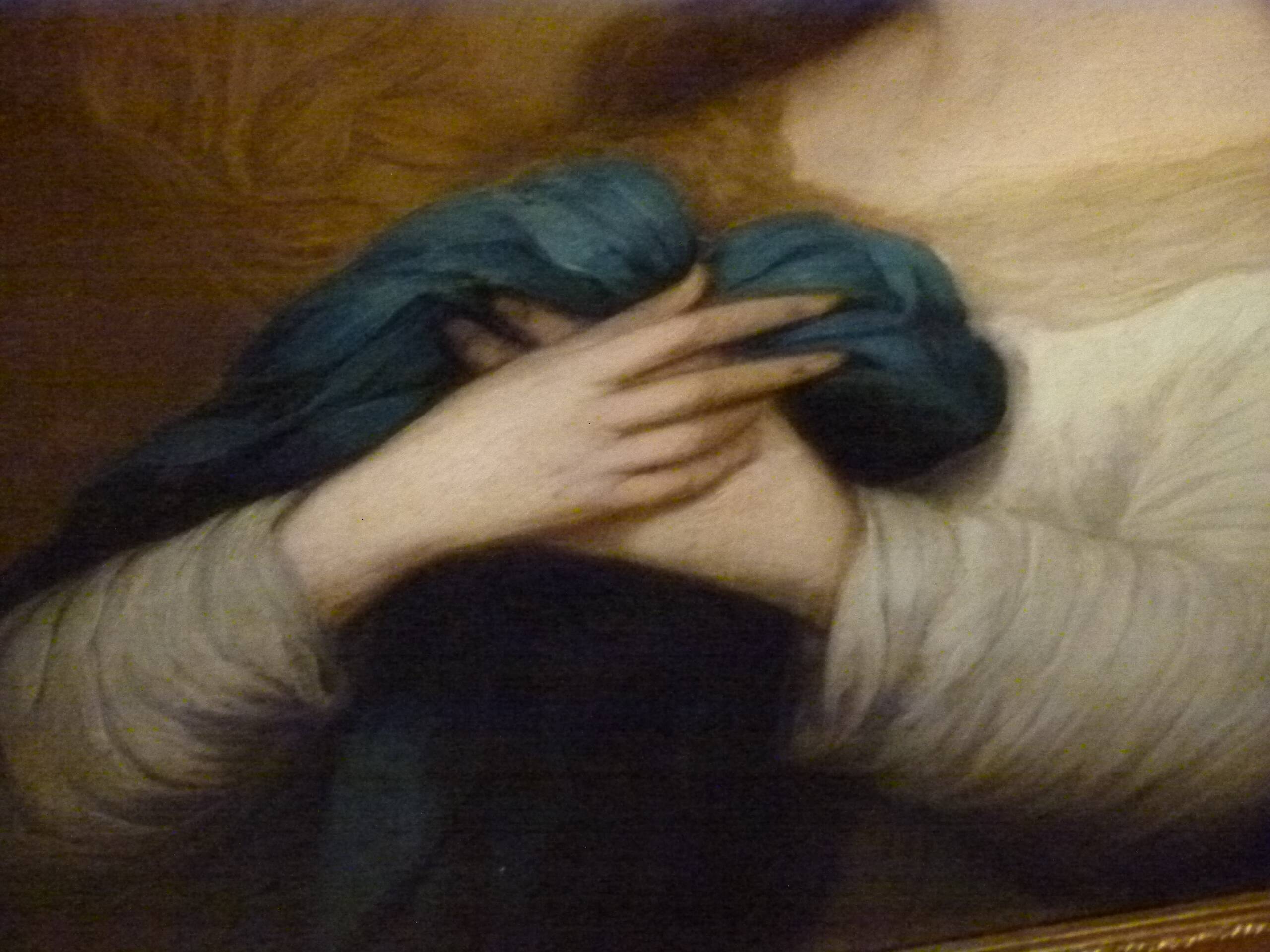 Religious oil painting. 19th century