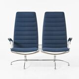 Jens Armundsen for Fritz Hansen — “SAS Chair” Sofa — Chromed Metal Frame —