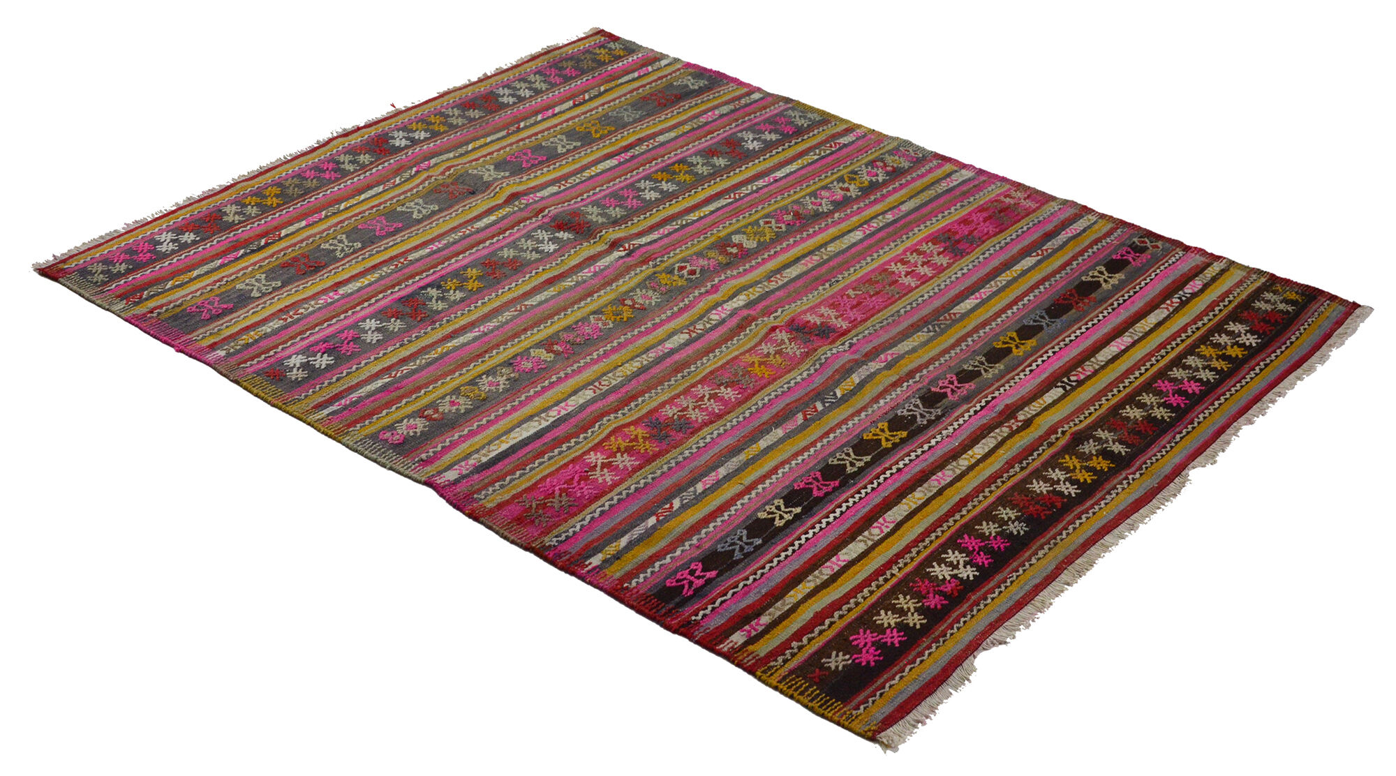 Anatolian handmade kilim rug 290 cm x 190 cm