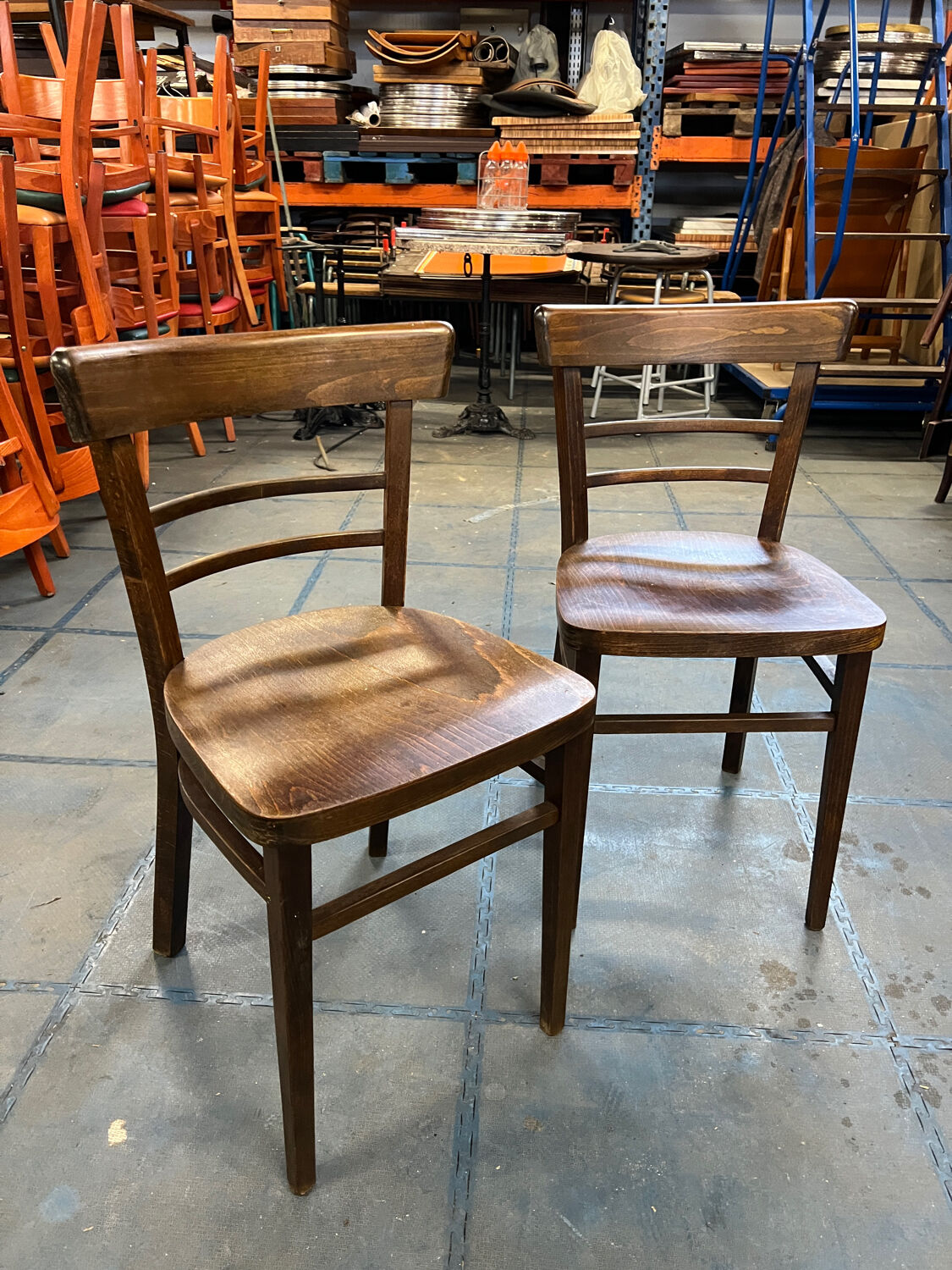 Pair of bistro chairs