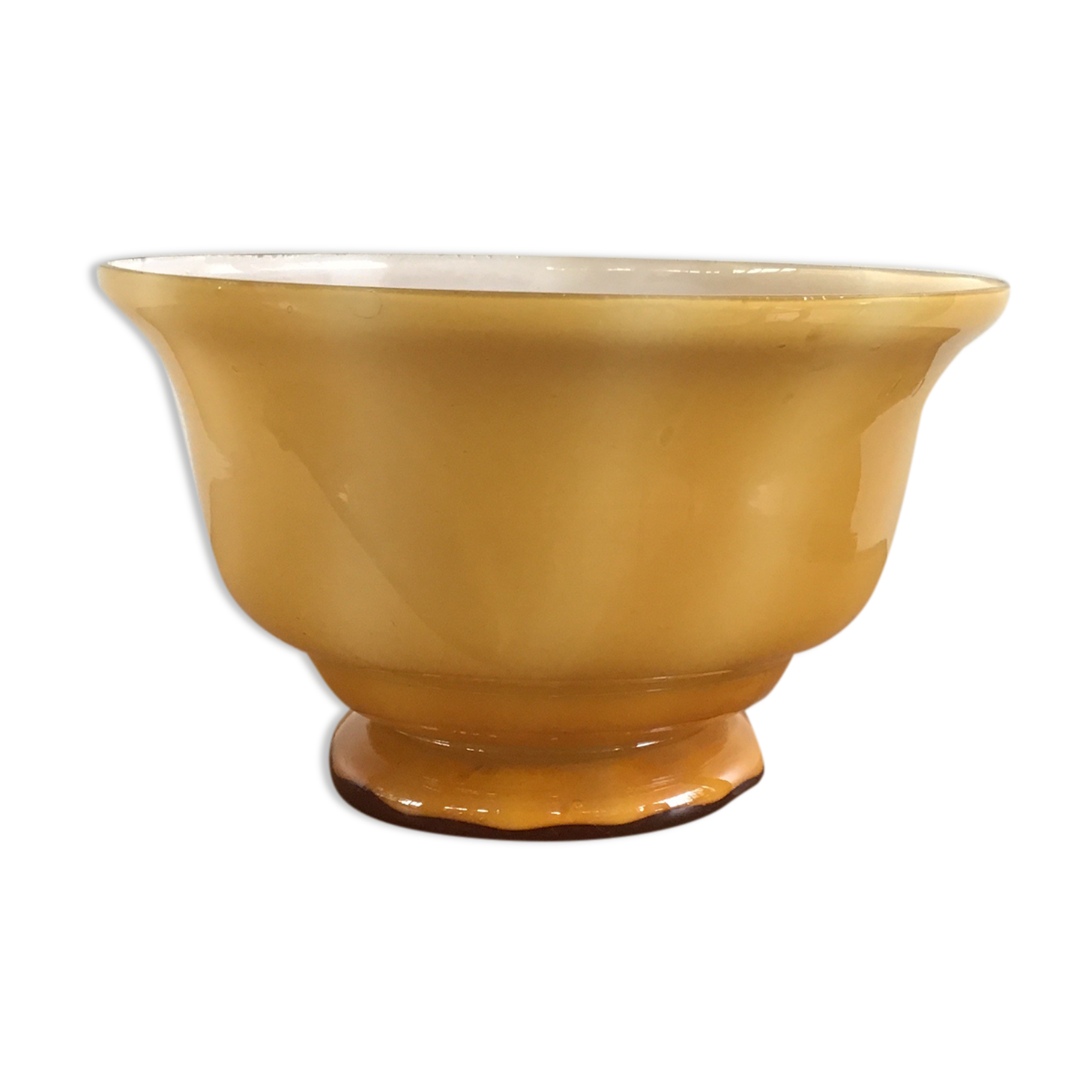 Orange-yellow opaline cup