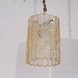 Glass and brass pendant lamp by Carl Fagerlund 1970