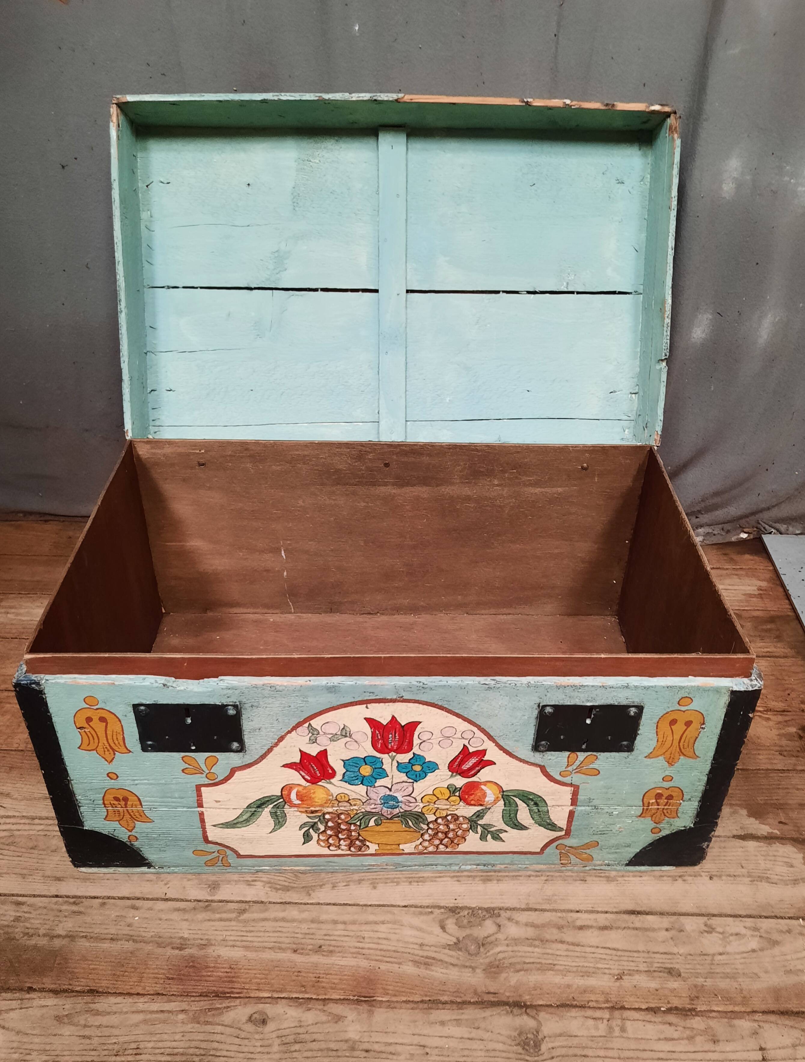 Norman painted chest