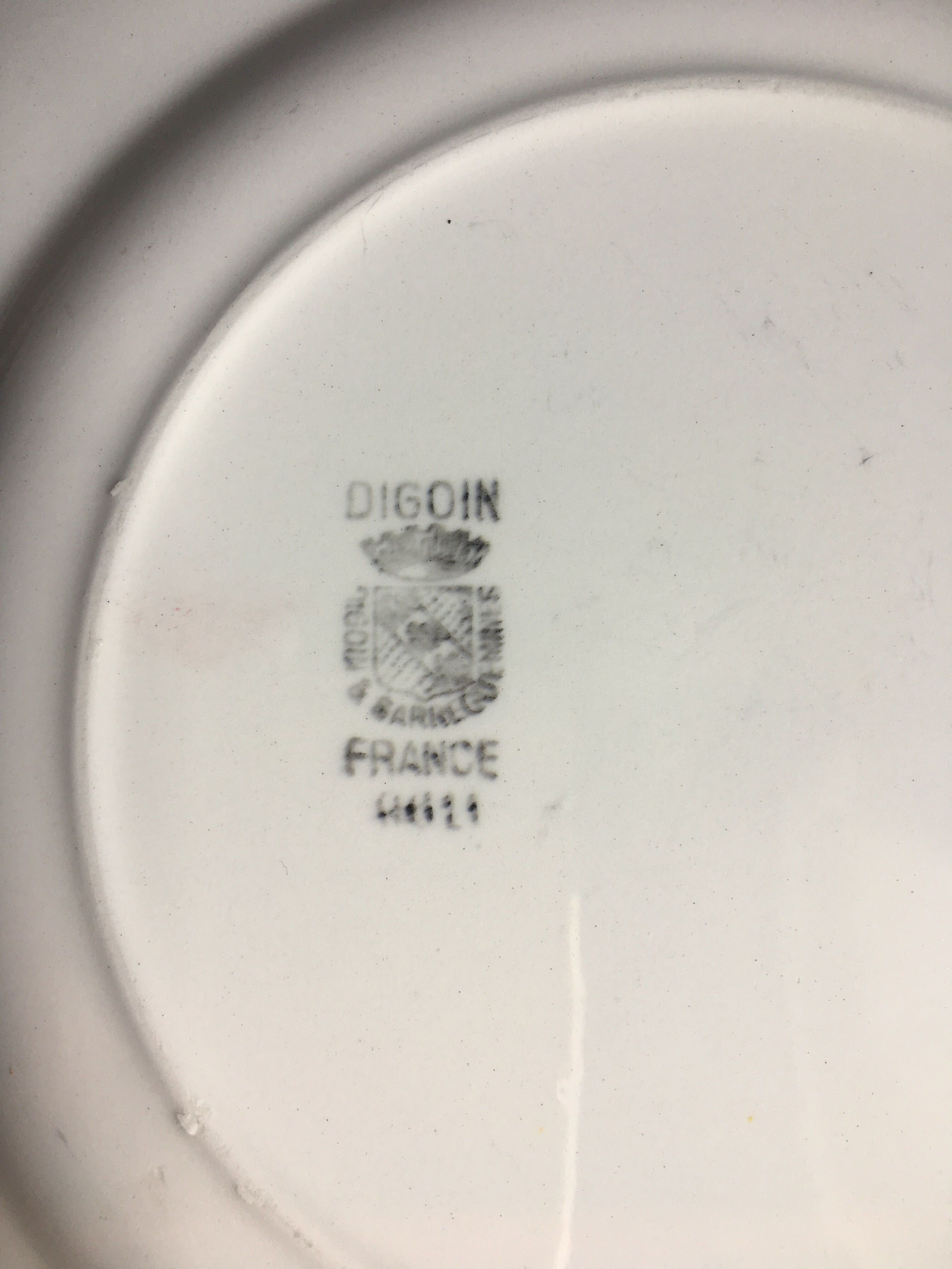 6 plates flat Digoin Sarreguemines