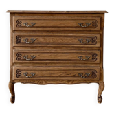 Beautiful renovated wooden chest of drawers - 4 drawers