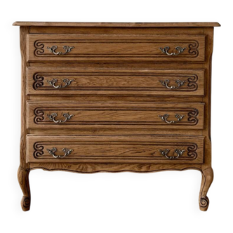 Beautiful renovated wooden chest of drawers - 4 drawers